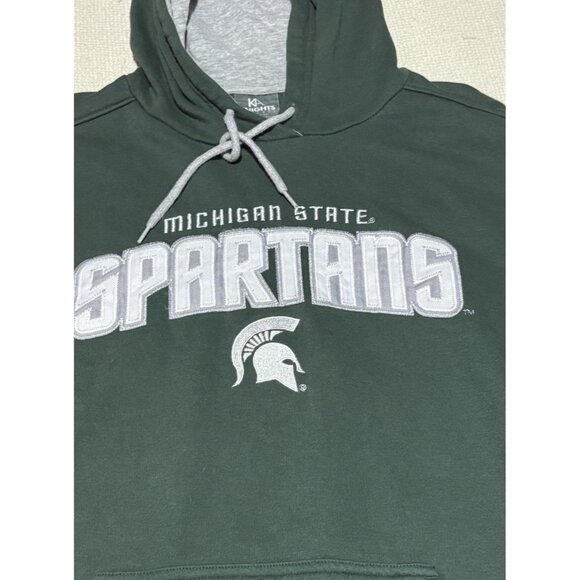 KA Knight Apparel Michigan State Spartans Hoodie Men's SZ M Green Sweatshirt MSU - Picture 2 of 7